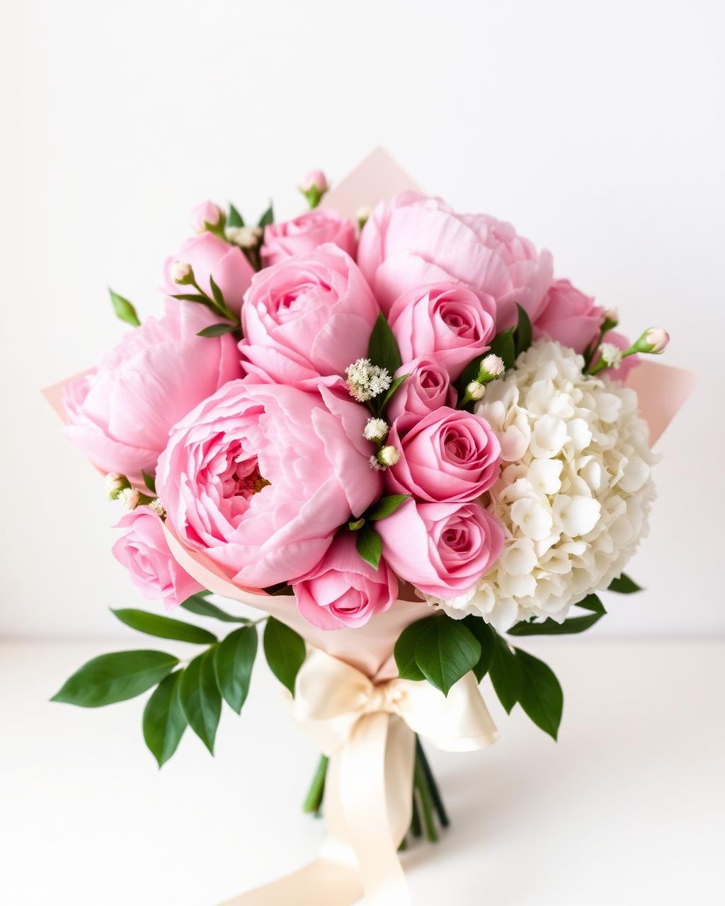 Peony & Hydrangea Bouquet, Mother's Day floral arrangement by Zuri Blooms
