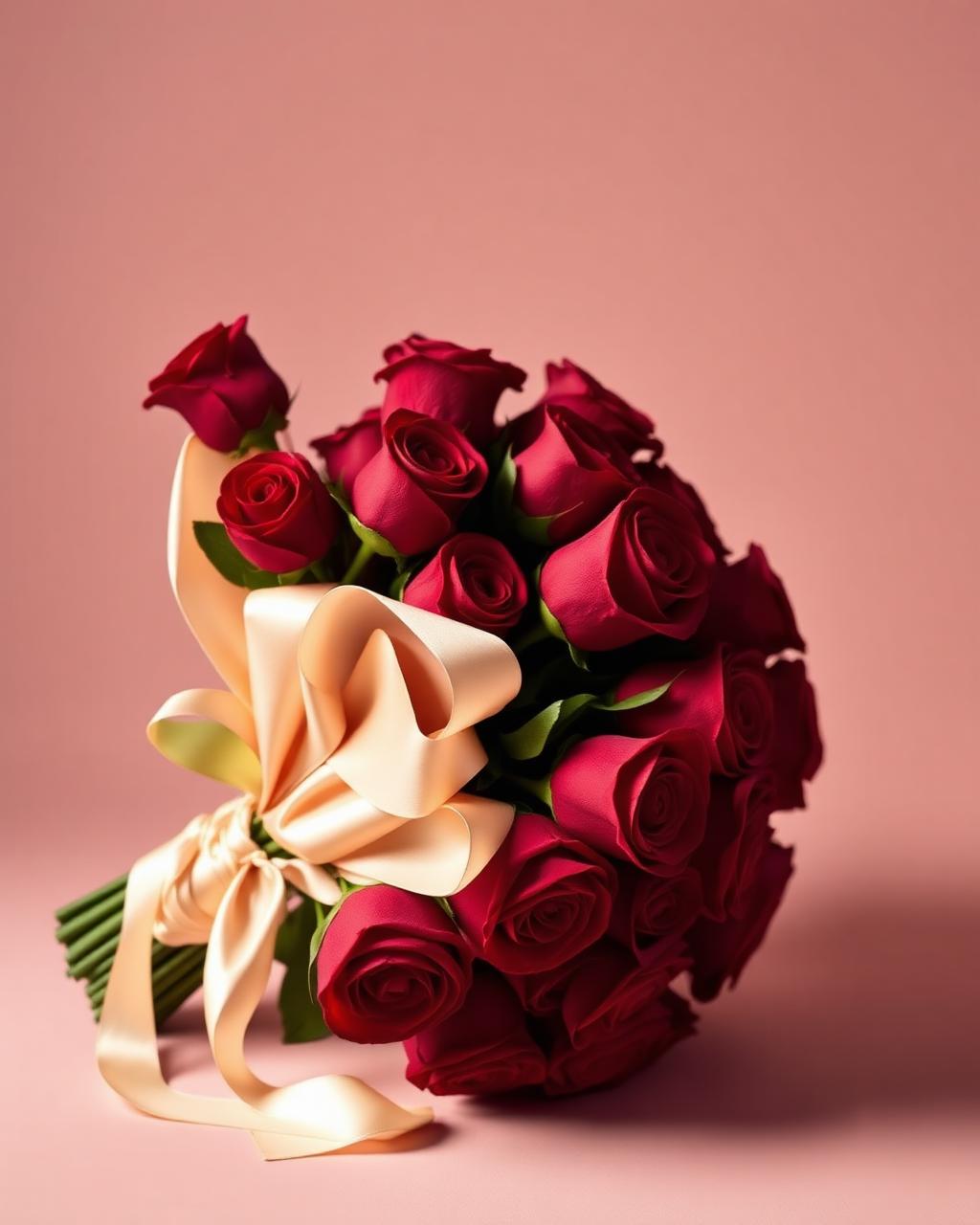 Classic Red Rose Bouquet, luxury rose arrangement by Zuri Blooms
